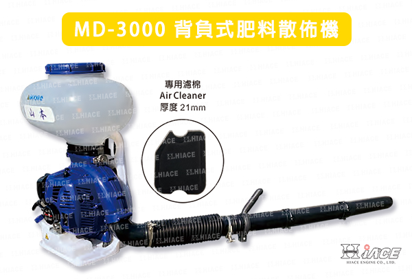 MD-3000 背負式肥料散佈機